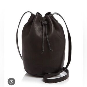 Baggu Genuine Leather Bucket Bag